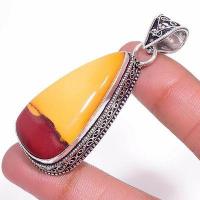 Mk 0036b pendentif pendant mokaite 18gr 20x40mm achat vente bijoux argent 925