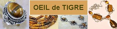 Bijoux en argent 925 avec pierre OEIL de TIGRE - achat et  vente - bagues, colliers, bracelets, parures, boucles oreilles, pende