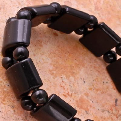 On 0131b bracelet gothique 26gr onyx noir achat vente