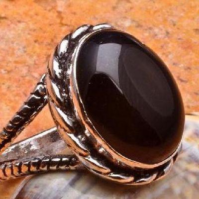 On 0135b bague chevaliere anneau onyx noir argent 925