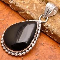 On 0158a pendentif onyx noir argent achat vente