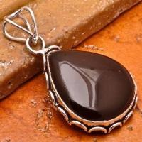 On 0159b pendentif pendant onyx noir argent 925