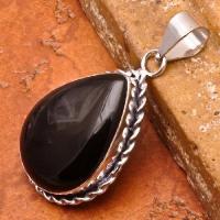 On 0160b pendentif onyx noir argent achat vente