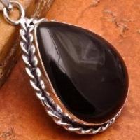 On 0160c pendentif onyx noir argent achat vente