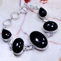 On 0243a bracelet onyx noir argent 925