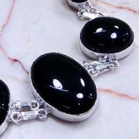 On 0243c bracelet onyx noir argent 925