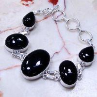 On 0243d bracelet onyx noir argent 925