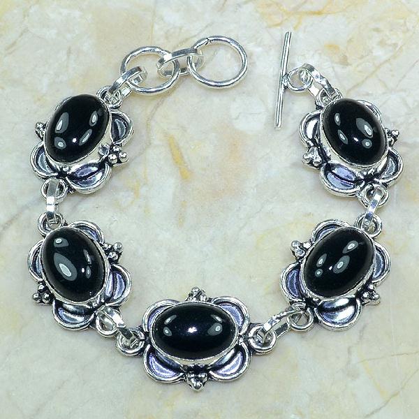 On 0283a bracelet onyx noir achat vente bijou argent 925