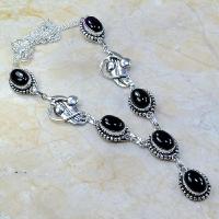 On 0291a collier sautoir onyx noir parure bijou 1900 art deco achat vente