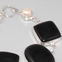 On 0296c bracelet onyx noir perle achat vente bijou argent 925
