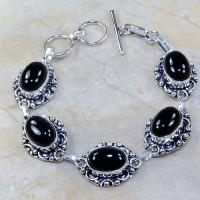 On 0300a bracelet onyx noir achat vente bijou argent 925