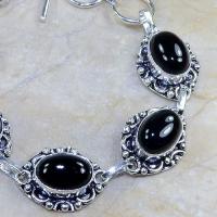 On 0300b bracelet onyx noir achat vente bijou argent 925