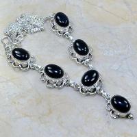 On 0301a collier sautoir onyx noir parure bijou 1900 art deco achat vente