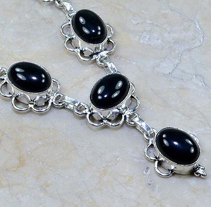 On 0301d collier sautoir onyx noir parure bijou 1900 art deco achat vente