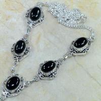 On 0309b collier sautoir onyx noir parure bijou 1900 art deco achat vente 1