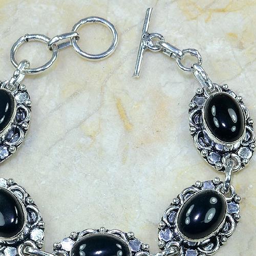 On 0310c bracelet onyx noir achat vente bijou argent 925