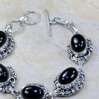 On 0312c bracelet onyx noir achat vente bijou argent 925