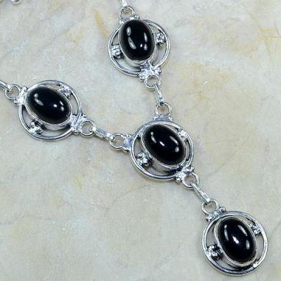 On 0313c collier sautoir onyx noir parure bijou 1900 art deco achat vente