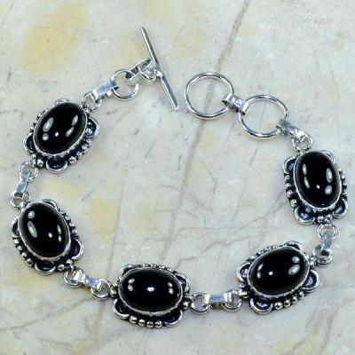 On 0318a bracelet onyx noir achat vente bijou argent 925