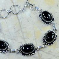 On 0318b bracelet onyx noir achat vente bijou argent 925