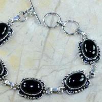 On 0318c bracelet onyx noir achat vente bijou argent 925