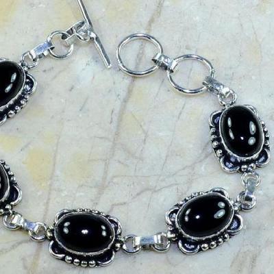 On 0318a bracelet onyx noir achat vente bijou argent 925