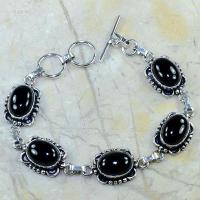 On 0318d bracelet onyx noir achat vente bijou argent 925