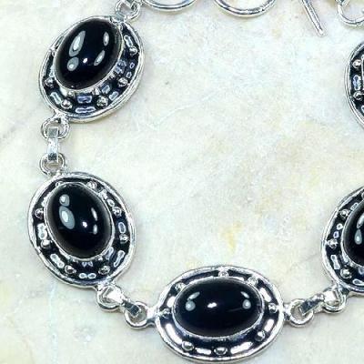 On 0321b bracelet onyx noir achat vente bijou argent 926