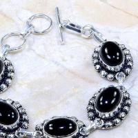 On 0322c bracelet onyx noir achat vente bijou argent 925