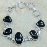 On 0326a bracelet onyx noir achat vente bijou argent 925