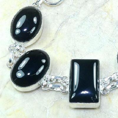 On 0332a bracelet onyx noir achat vente bijou argent 925