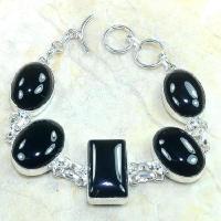 On 0332c bracelet onyx noir achat vente bijou argent 925