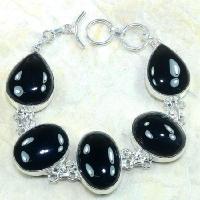 On 0334c bracelet onyx noir achat vente bijou argent 925