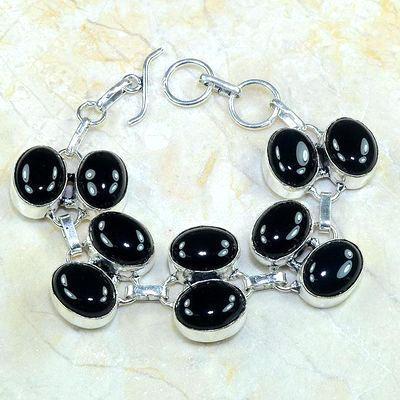 On 0339a bracelet onyx noir achat vente bijou argent 925