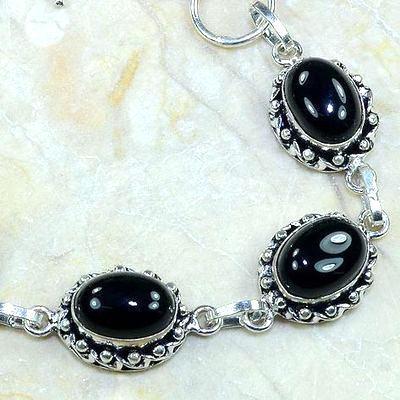 On 0341a bracelet onyx noir achat vente bijou argent 925