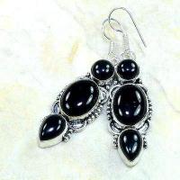 On 0352b boucles pendants oreilles onyx noir bijou 1900 achat vente