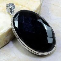 On 0358a pendentif onyx noir gemme pierre taillee achat vente bijou