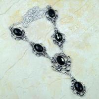 On 0360a collier sautoir onyx noir parure bijou 1900 art deco achat vente