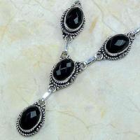 On 0363c collier sautoir onyx noir parure bijou 1900 art deco achat vente