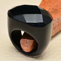 On 0368aa bague 57 gemme onyx noir bijou 1900 art deco achat vente 1