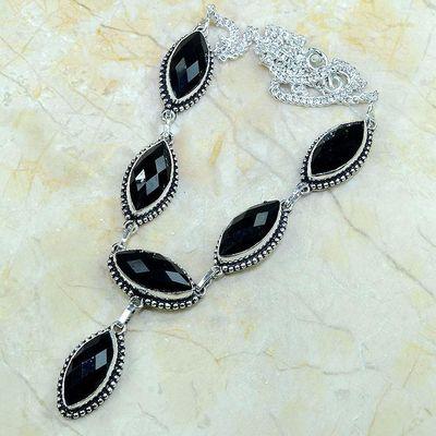 On 0369a collier sautoir onyx noir parure bijou 1900 art deco achat vente