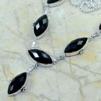 On 0369c collier sautoir onyx noir parure bijou 1900 art deco achat vente