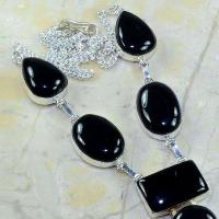 On 0370c collier sautoir onyx noir parure bijou 1900 art deco achat vente