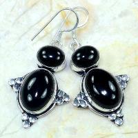 On 0373a boucles pendants oreilles onyx noir parure bijou 1900 achat vente