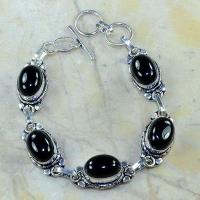 On 0380d bracelet onyx noir achat vente bijou argent 925