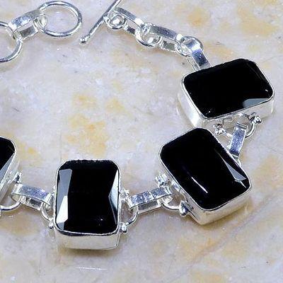 On 0393b bracelet onyx noir achat vente bijou argent 925