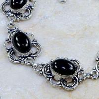 On 0398c bracelet onyx noir achat vente bijou 1900 belle epoque argent 925