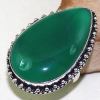 On 0440c bague t59 chevaliere onyx vert argent 925 achat vente