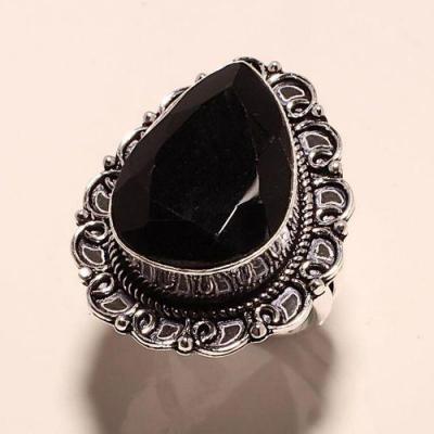 On 0467c bague chevaliere t59 gemme onyx noir bijou 1900 art deco achat vente