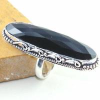 On 0474b bague chevaliere t55 gemme onyx noir bijou 1900 art deco achat vente